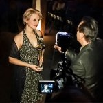 Award ceremony with trophy presentation.